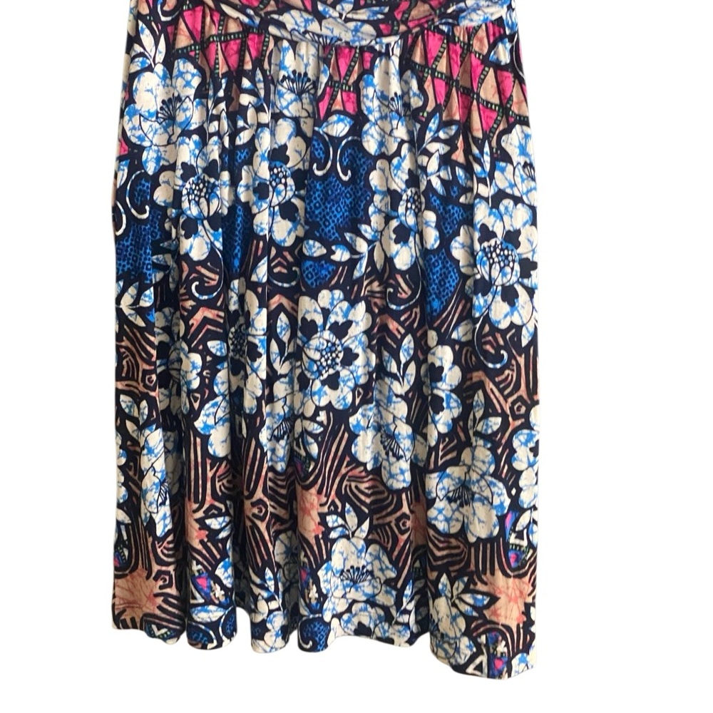 Anthropologie MEADOW RUE Batik Gardenia Floral Rayon Jersey Dress S Like new - Picture 8 of 10